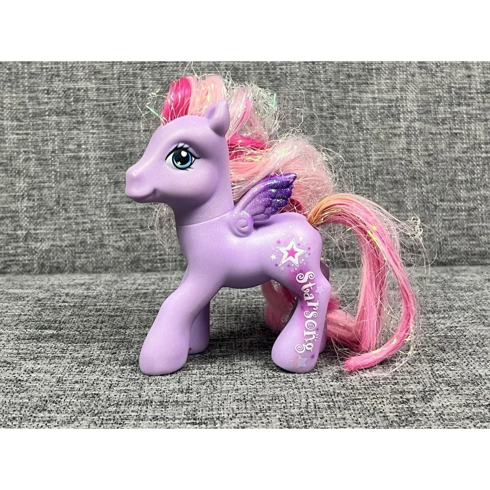 2007 Hasbro My Little Pony MLP G3 StarSong Purple Tinsel Glitter Wing 4.5 